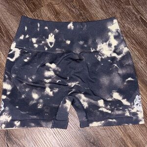 Darc Sport Black and Cream Athletic Shorts